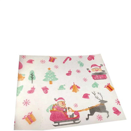 Merry Christmas printing funny popular plain waterproof nonwoven fabric material