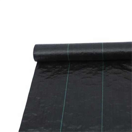 PP plastic black anti weed mat/woven fabric mat/Black color anti grass ground cover