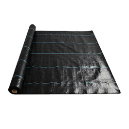 100% anti grass PP woven weed control cloth,agro plant ground cover landscape fabric,100gsm black plastic weed barrier mat