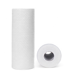 Spunlace nonwoven fabric made of Wood pulp Polyester material using for industry cleaning roll