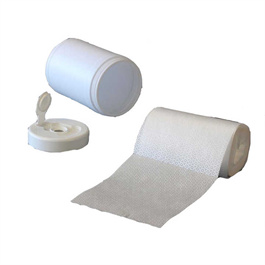 White DIY spunlace nonwoven dry towel roll without liquid wet towel fabric roll
