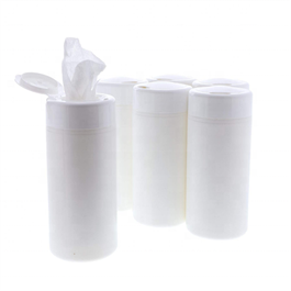 100/125/150 Count Fabric Wipe In Canister Dry Non-woven Wet Tissue Container Bottle