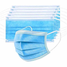 SS PP spunbond 25g filter sanitary nonwoven fabric blue and white waterproof disposable mask cloth