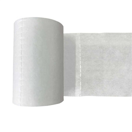 White plain spunlace nonwoven viscose polyester 45g size 15*20cm drum dry towel roll
