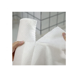 Custom raw material 40gsm Woodpulp PP Viscose PET Big Dot Diamond cotton spunlace nonwoven fabric rolls for wetwipes